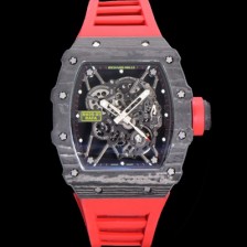 레플리카 [리차드밀러] 남성용 RM035-01 라파 수동/기계식 무브먼트 50mm 카본 우레탄줄 스캘래톤 다이얼 ric0234  