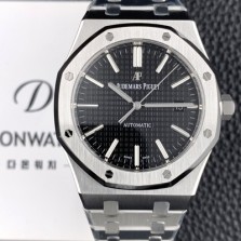 레플리카 [오데마피게] 남성용 하이엔드 로얄오크 15400ST.OO.1220ST.01 오토매틱 Cal.3120타입 41mm 블랙 와플 다이얼 AUD4234  