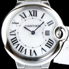 레플리카 [까르띠에] 남성용 발롱블루 드 까르띠에 W6920084 28-33-36mm 사이즈 화이트 다이얼 브레이슬릿 스위스 정품 쿼츠 무브먼트 CAR0040  