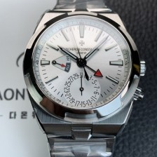 레플리카 [바쉐런 콘스탄틴] 남성용 오버시즈 듀얼타임 오토매틱 칼리버 5200 타입 41mm 메탈줄 실버다이얼 vac27802  