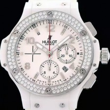 레플리카 [휴블렛] 남성용 빅뱅 에볼루션 다이아몬드 버젼 화이트다이얼 HUB4200  