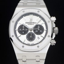 레플리카 [오데마피게] 남성용 로얄오크 26331ST.OO.1220ST.03 화이트 와플 다이얼 신형 ETA 7750B-2 오토매틱 무브먼트 AUD88424  