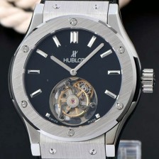 레플리카 [휴블렛] 남성용 솔로 뱅 투어빌론 블랙 다이얼/세라믹 베젤 hub1057  