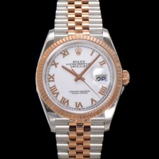 레플리카 [로렉스] 남성용 데이저스트 m126231 18K 로즈골드 로마인덱스 36mm 오토매틱 Cal.3235 무브먼트 화이트 다이얼 rol5363  