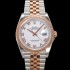레플리카 [로렉스] 남성용 데이저스트 m126231 18K 로즈골드 로마인덱스 36mm 오토매틱 Cal.3235 무브먼트 화이트 다이얼 rol5363  