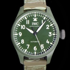 레플리카 [아이더블유씨] 남성용 파일럿 IW329802 오토매틱 43.8mm 세라믹 재질 나토천/러버 믹스 그린 다이얼 iwc29053  