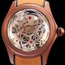 레플리카 [코롬] 남성용 버블 시쓰루 다이얼 로즈 골드 베 COR011  