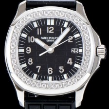 레플리카 [파텝필립] 남성용 아쿠아넛 5067A-001 루체 시리즈 Upgrade!! 스와로브 다이아몬드 셋팅 베젤 3D 블랙 와플 다이얼 E23-250 S C 쿼츠 무브먼트 PAT0100  