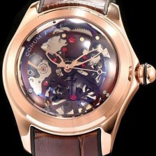 레플리카 [코롬] 남성용 버블 시쓰루 다이얼 로즈 골드 베 COR010  