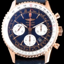 레플리카 [브라이틀링] 남성용 신형 네비타이머 RB012012|Q606|739P|R20BA.1 베스트인기모델!!크로노그래프 18K 로즈골드 블루 다이얼 오토매틱 무브먼트 BRE0202  