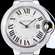 레플리카 [까르띠에] 여성용 2019신상 발롱블루 W4BB0015 33mm 다이아몬드 베젤 쿼츠 무브먼트 CAR0140  