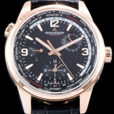 레플리카 [예거르꿀뜨르] 남성용 폴라리스 지오그래픽 904847J WT!! 세컨드 타임존 24시간 인디케이터 월드타임 파워 리저브 블랙 그라데이션 다이얼 수정형 Cal.866 타입 오토매틱 무브먼트 JAG0400  