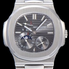 레플리카 [파텍필립]남성용 노틸러스 오토매틱 스틸 40미리 그레이다이얼 PAT62059  