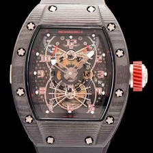 레플리카 [리차드밀레] 남성용 RM022 포지드 카본 스켈레톤 다이얼 블랙 러버 스트랩 오토매틱 무브먼트 RIC0400  