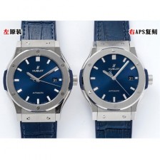 레플리카 [휴블렛] 남성용 클래식 퓨전 542.NX.7170.LR 42mm 오토매틱 2892 타입 가죽/러버 믹스 블루 다이얼 hub2136  