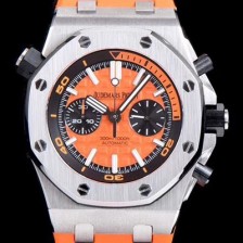 레플리카 [오데마피게] 남성용 로얄오크 오프쇼어 26703ST.OO.A070CA.01 1:1 베스트 에디션 크로노그래프 오렌지 러버 스트랩 오토매틱 무브먼트 AUD0224  