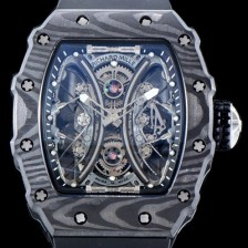 레플리카 [리차드밀레] 남성용 뚜르비용 RM53-01 파블로 맥도너우 블랙 카본 TPT 스켈레톤 다이얼 오토매틱 무브먼트 RIC0400  