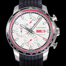 레플리카 [쇼파드] 남성용 밀레 밀리아 GTS 크로노그래프 44미리 오토매틱 A7750-2 우레탄줄 화이트다이얼 CHO73553  