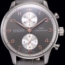 레플리카 [아이더블유씨] 남성용 포르투기즈 오토매틱 크로노그래프 그레이 다이얼 IWC4205  
