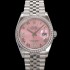레플리카 [로렉스] 남성용 데이저스트 m126284 로마인덱스 36mm 보석/큐빅 오토매틱 Cal.3235 무브먼트 핑크 다이얼 rol5361  