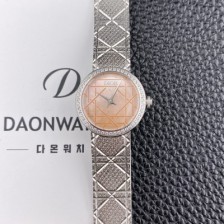 레플리카 
[디올] 여성용 라디드 사틴 25mm 다이아몬드 쿼츠 무브먼트 핑크 자게 다이얼 dio1009  