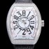 레플리카 [프랭크뮬러] 남성용 뱅가드 오토매틱 CZ02타입 44미리 보석/큐빅 셋팅 가죽줄/스트랩 화이트다이얼 FRA73768  
