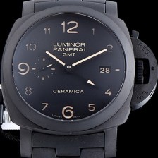 레플리카 [파네라이] 남성용 투토네로 루미노르 1950 GMT PAM00438 오토매틱 Cal. P 9001 무브먼트 블랙 다이얼 PAN0204  