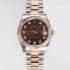 레플리카 [로렉스] 여성용 데이져스트 178271 플루티드 18k 로즈골드 31mm 오이스터 오토매틱 2236타입 브라운 다이얼 rol5442  