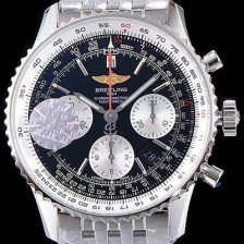레플리카 [브라이틀링] 남성용 네이비타이머 크로노그래프 블랙 다이얼 오토매틱 무브먼트 BRE0211  
