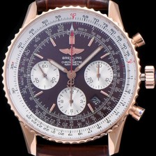 레플리카 [브라이틀링] 남성용 네비타이머 크로노그래프 브라운 다이얼 오토매틱 무브먼트 BRE0413  