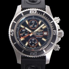 레플리카 [브라이틀링] 남성용 에어로마린 슈퍼오션 어비스 크로노그래프 오토매틱 Eta7750-2 타입 44mm 가죽줄 블랙다이얼 bre8926  