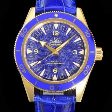 레플리카 [오메가]남성용 2021 씨마스터 300 Co-Axial 크로노미터 234.63.41.21.99.002 옐로우골드 오토매틱 므브먼트 41mm 블루다이얼 OMG12806  