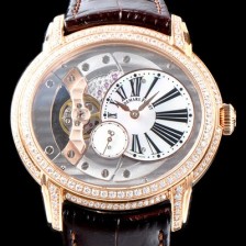 레플리카 [오데마피게] 남성용 밀레어리 럭셔리 베젤 투라인 77247OR.ZZ.A812CR.01 18K 로즈골드 실버&골드 스켈레톤 다이얼 오토매틱 무브먼트 AUD0113  