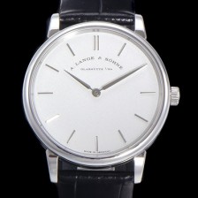 레플리카 [아랑게운트죄네] 남성용 색소니아 씬 205.086 랑게 39미리 화이트 다이얼 오토매틱 무브먼트 LAN40856  