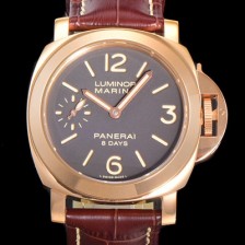 레플리카 [파네라이] 남성용 루미노르 PAM00511 마리나 로즈골드 8 Days 브라운다이얼 44mm 수동형 무브먼트 PAN03362  