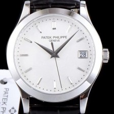 레플리카 [파텍필립] 남성용 칼라트라바 5296G-010 화이트 다이얼 오토매틱 무브먼트 PAT0101  