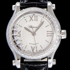레플리카 [쇼파드]여성용 해피스포츠 미니 오토매틱 보석/큐빅 30미리 레이디스 화이트다이얼 CHO80053  