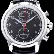 레플리카 [아이더블유씨] 남성용 요트클럽 블랙 다이얼 오토매틱 무브먼트 IWC0201  