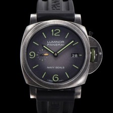 레플리카 [파네라이] 남성용 루미노르 마리나 네이비 씰 PAM01412 44mm 오토매틱 Cal.P.9010 타입 우레탄줄 그레이 다이얼 pan5199  