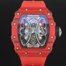 레플리카 [리차드밀레] 남성용 뚜르비용 RM53-01 파블로 맥도너우 레드 카본 TPT 스켈레톤 다이얼 오토매틱 무브먼트 RIC0401  