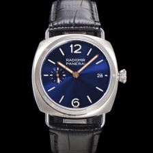 레플리카 [파네라이] 남성용 라디오미르 콰란타 PAM01293 40mm 오토매틱 가죽줄 블루 다이얼 pan5206  