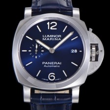 레플리카 [파네라이] 남성용 루미노르 마리나 PAM01393 오토매틱 Cal P.9010 타입 42mm 가죽줄 블루 다이얼 pan64208  