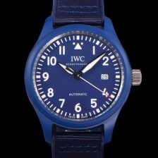 레플리카 [아이더블유씨]남성용 파일럿 IW328101 마크 탑건 에디션 오토매틱 40mm 세라믹재질 나토천/가죽줄 믹스 블루다이얼 iwc48621  