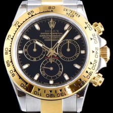 레플리카 [로렉스] 남성용 신형 데이토나 모델 업데이트!! 116503 크로노그래프 18k 옐로골드 투톤 콤비 블랙 다이얼 야광 인덱스 오토매틱 무브먼트 ROL0313  
