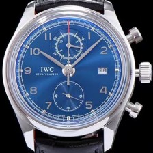 레플리카 [아이더블유씨] 남성용 포루투기즈 칼리버 IW390406 클래식 모델 크로노그래프 블루 다이얼 오토매틱 무브먼트 IWC0140  