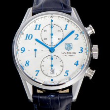 레플리카 [태그호이어] 남성용 까레라 1887 오토매틱 크로노 그래프 화이트 다이얼 TAG73832  