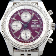 레플리카 [브라이틀링] 남성용 벤틀리 지티2 크로노 그래프 레드퍼플 다이얼 BRE0415  