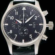 레플리카 [아이더블유씨] 남성용 스위스 쿼츠 파일럿 블랙 다이얼 IWC0400  