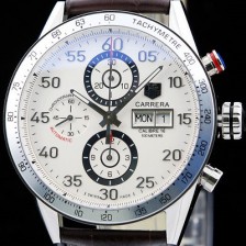 레플리카 [태그호이어] 남성용 까레라 칼리버 16 크로노그래프 화이트 다이얼 오토매틱 무브먼트 TAG0200  