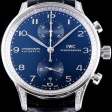 레플리카 [아이더블유씨] 남성용 포르투기즈 쥬얼버젼 오토메틱 크로노그래프 다이아몬드 블루 다이얼 IWC4200  